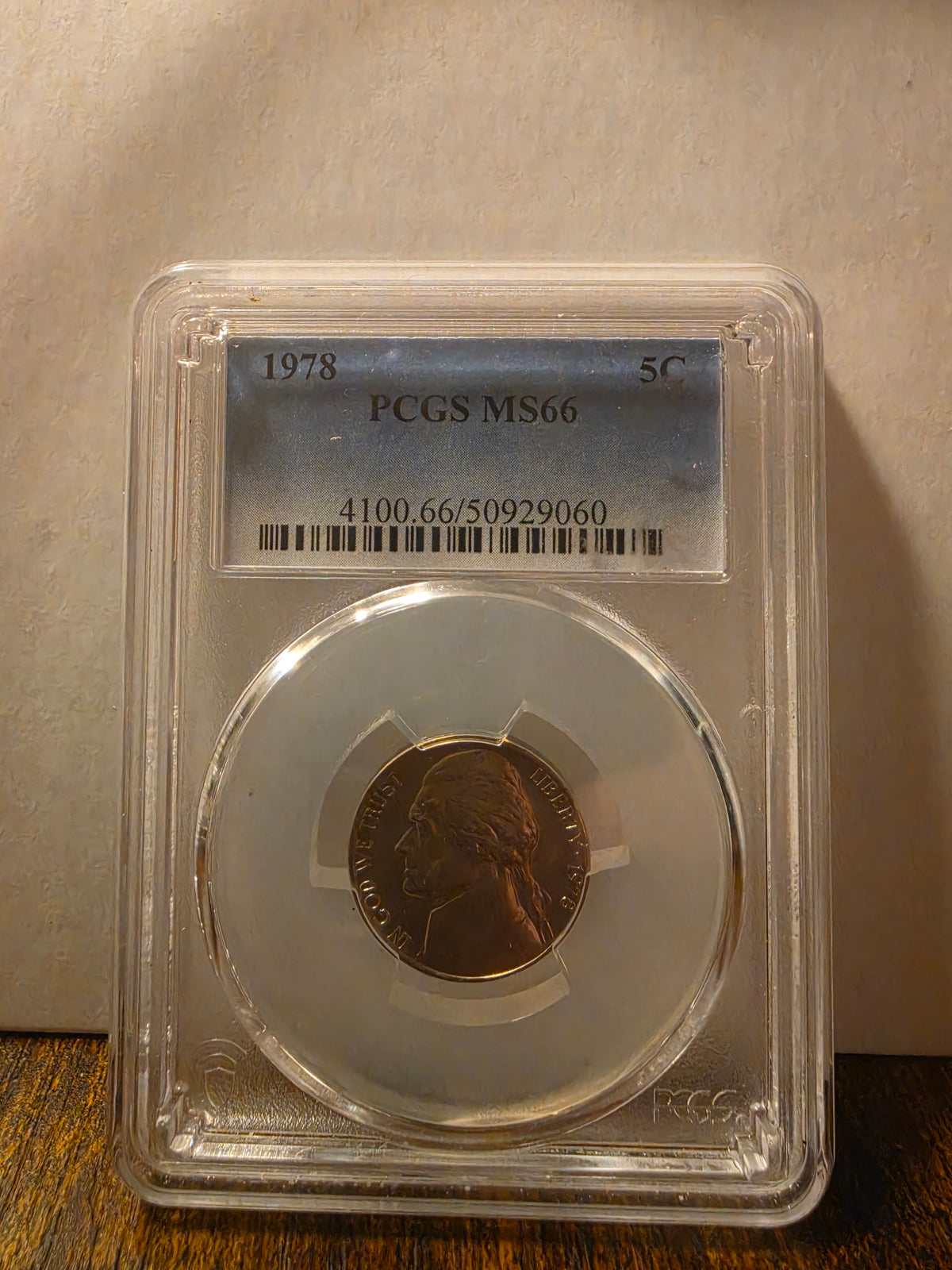 Slab 1978 Nickel MS66 PCGS