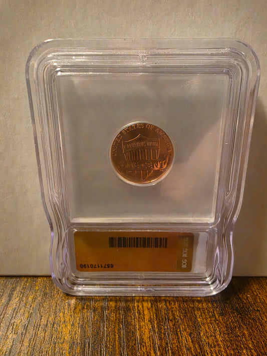 LAST YEAR OF THE PENNY. 2025-D 1c ICG MS66 RD Lincoln Shield