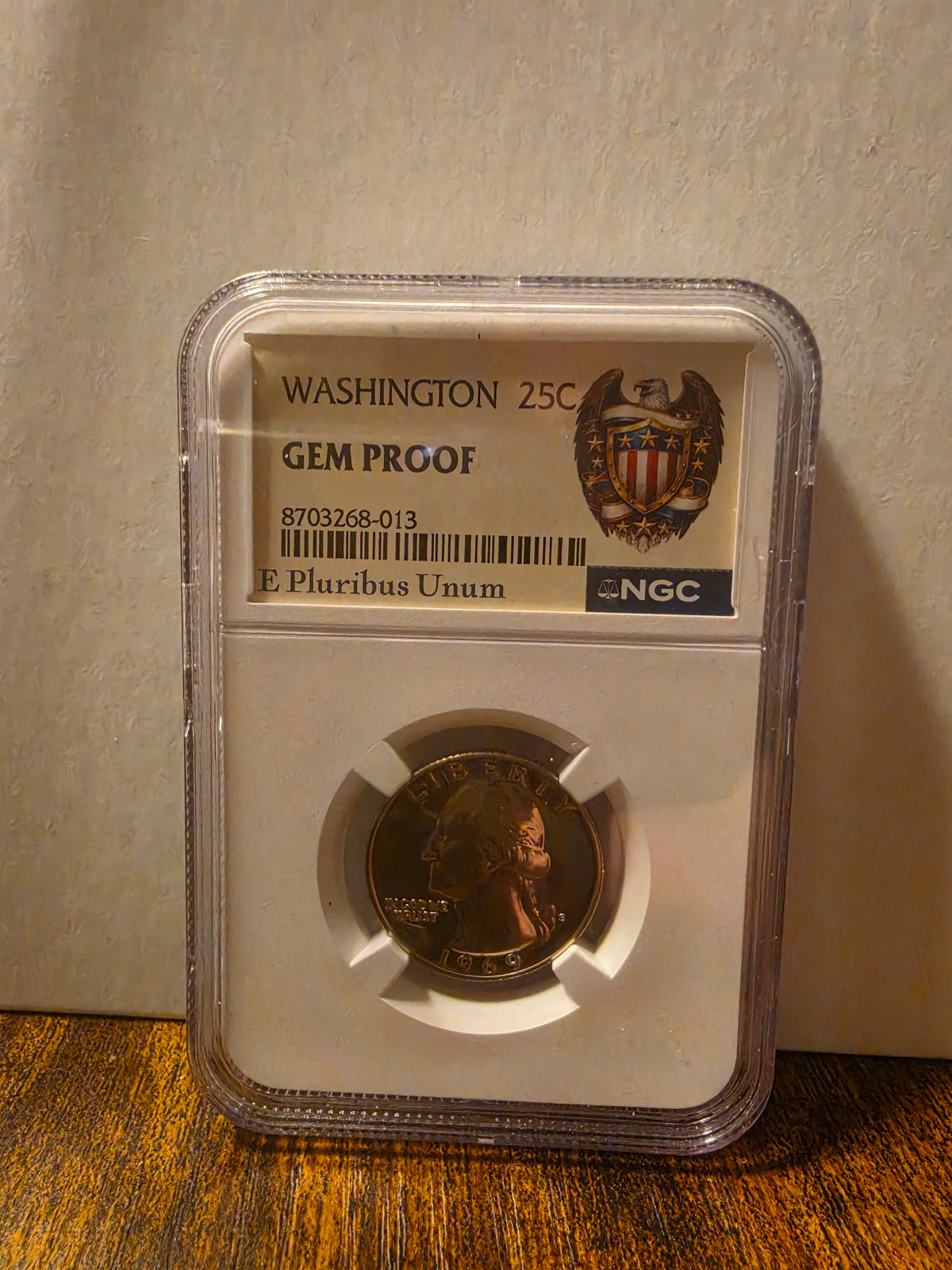 1969 Washington 25c Gem Proof E. Pluribus Unum NGC
