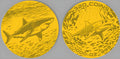 Un-Dead Shark 1/1000 oz .999 Fine Gold (Serial # Varies)
