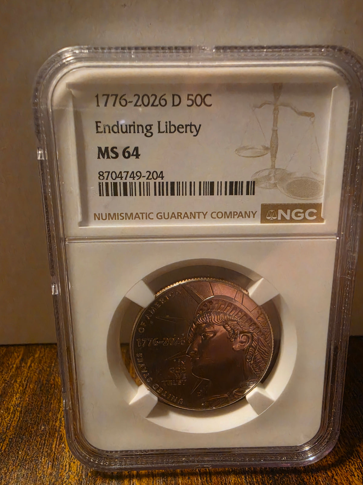 1776-2026 D Enduring Liberty 50C MS64 MGC