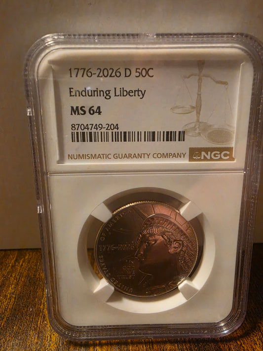 1776-2026 D Enduring Liberty 50C MS64 MGC