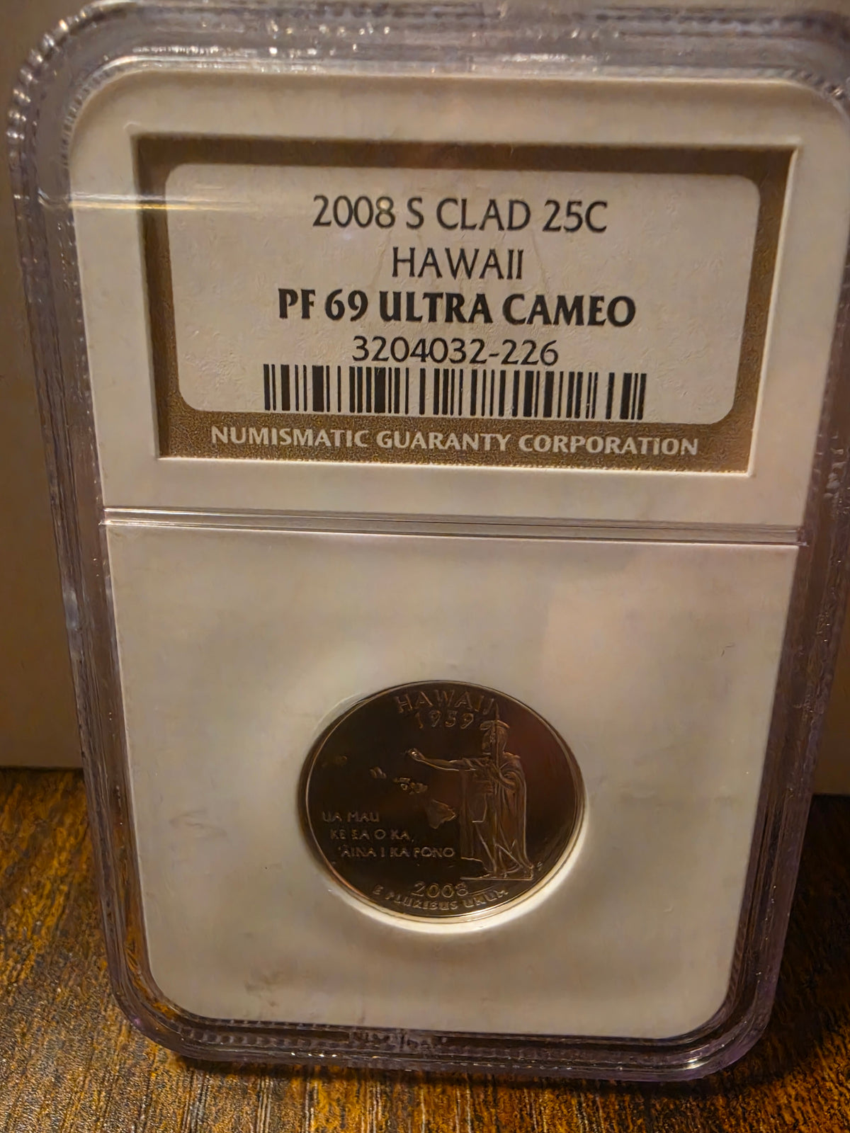 2007 S Clad 25c Hawaii PR69 Ultra Cameo
Grade