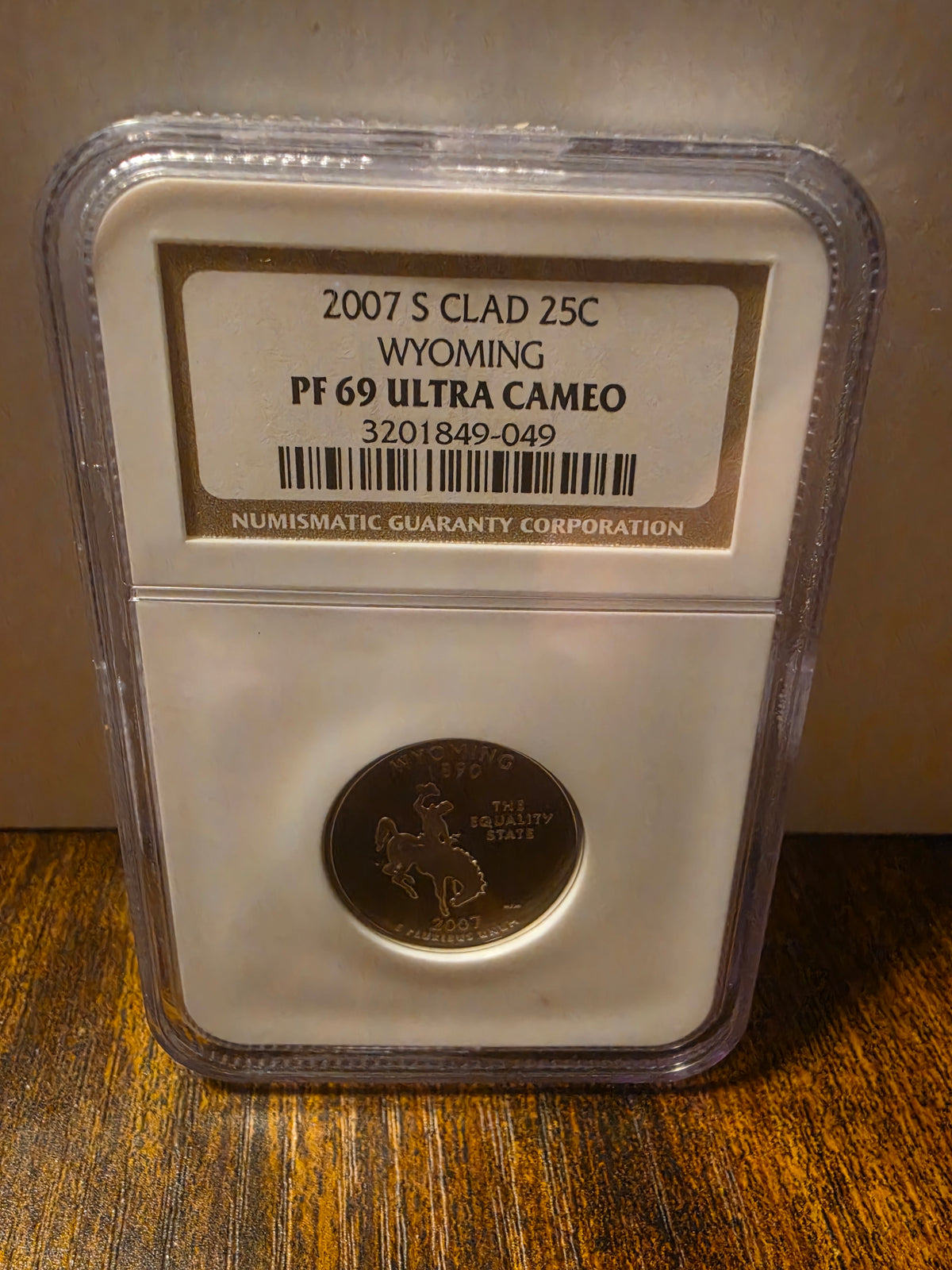 2007 S Clad 25c Wyoming PR69 Ultra Cameo