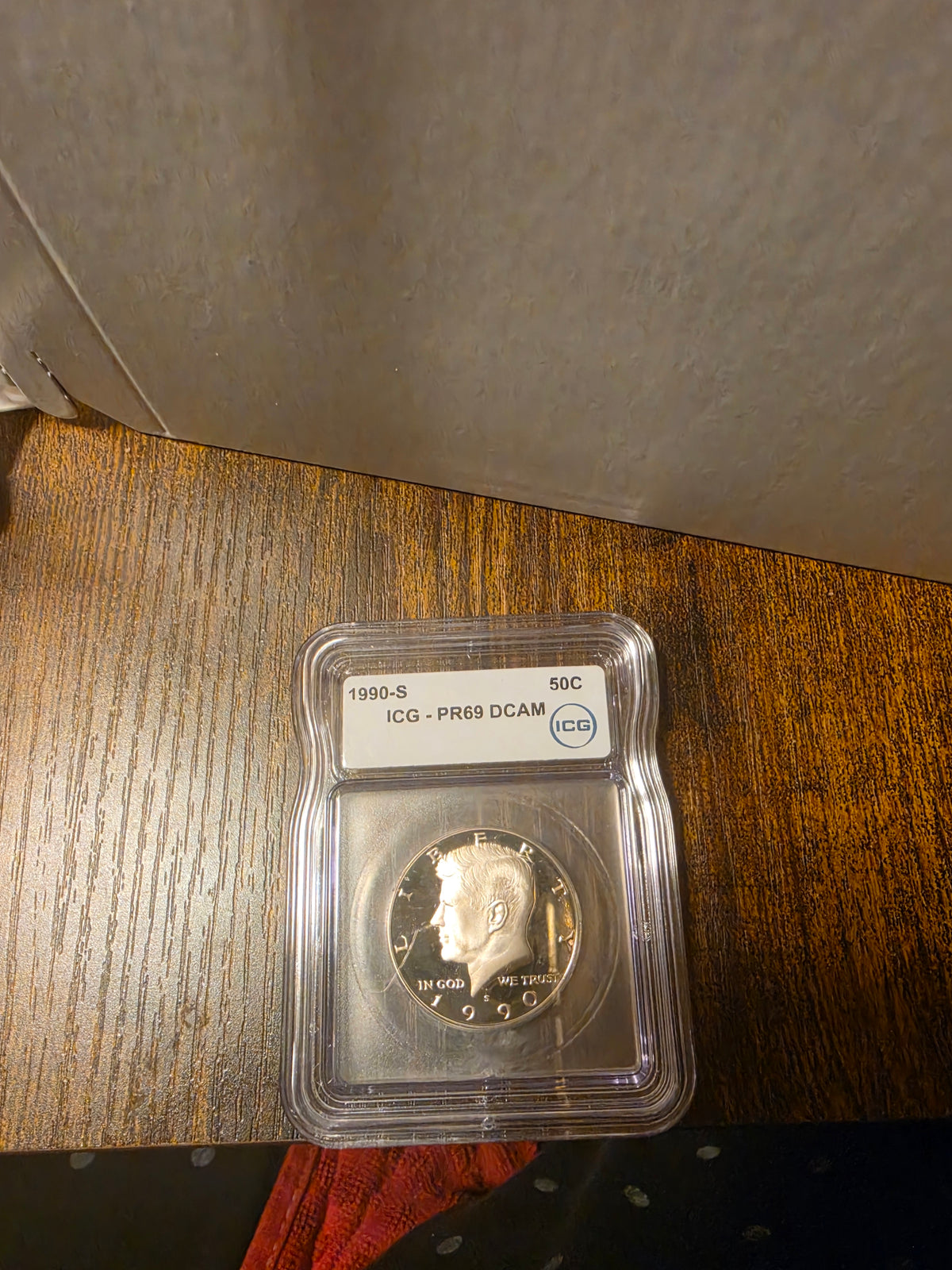 1990-S 50c ICG-PR69DCAM Kennedy Half Dollar Slab