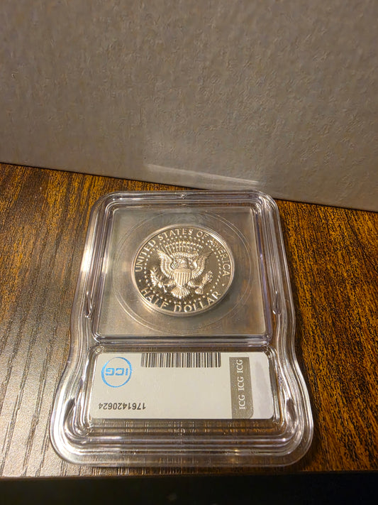 1986-S 50c ICG-PR69DCAM Kennedy Half Dollar Slab