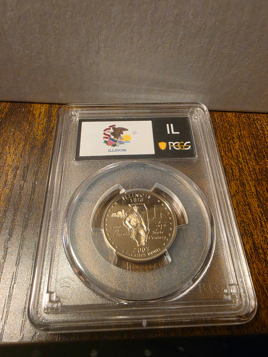 2003-S 25C Illinois,PR69DCAM PCGS