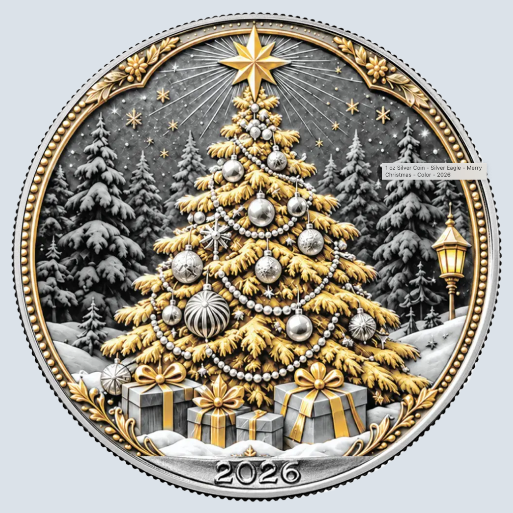 ORDER/PAYMENT Due Date	10/25/26.                                                2026 U.S. Eagle Merry Christmas '26 Edition 1 oz Silver Coin
