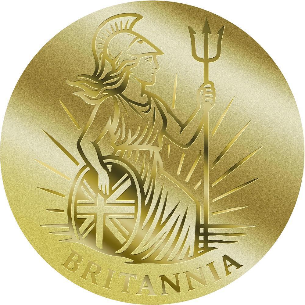 1/1000 Oz Gold Coin in Card 2026 Britannia Card Collectible