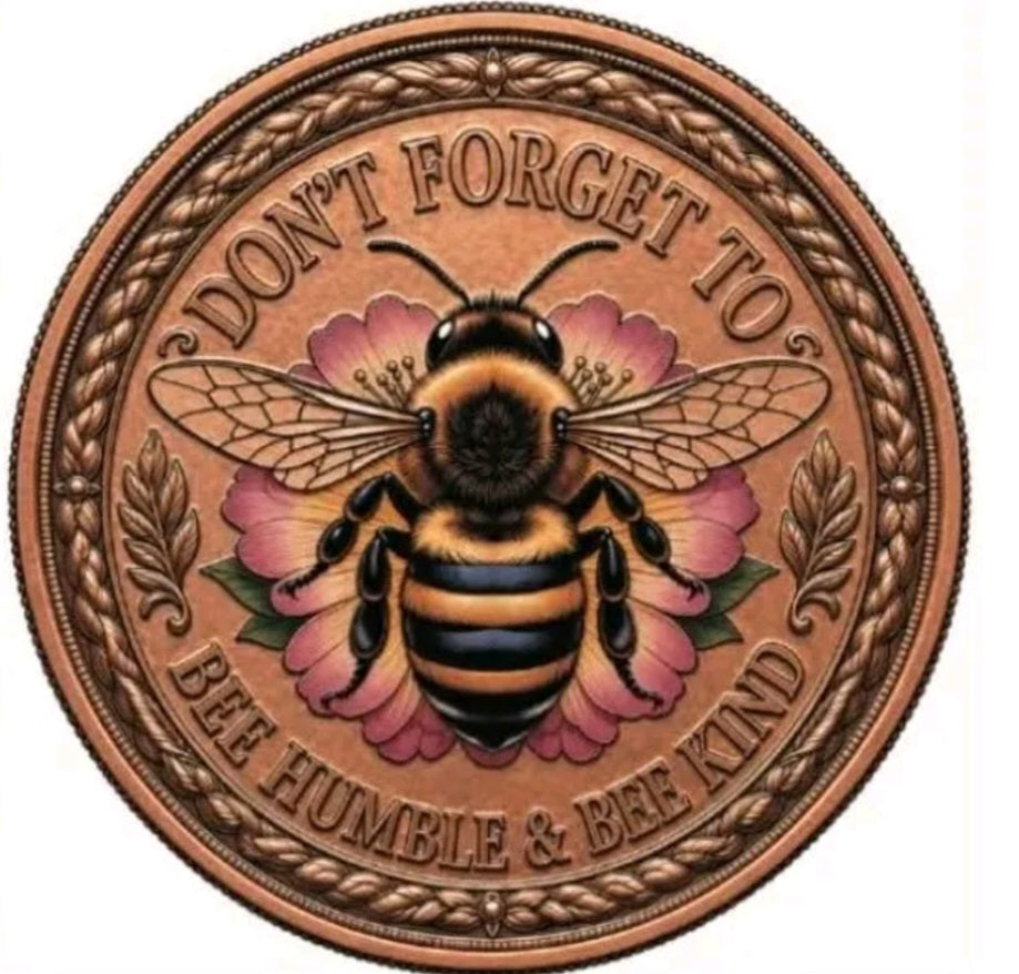Bee Amazing Colorized 5 oz Copper Medal
