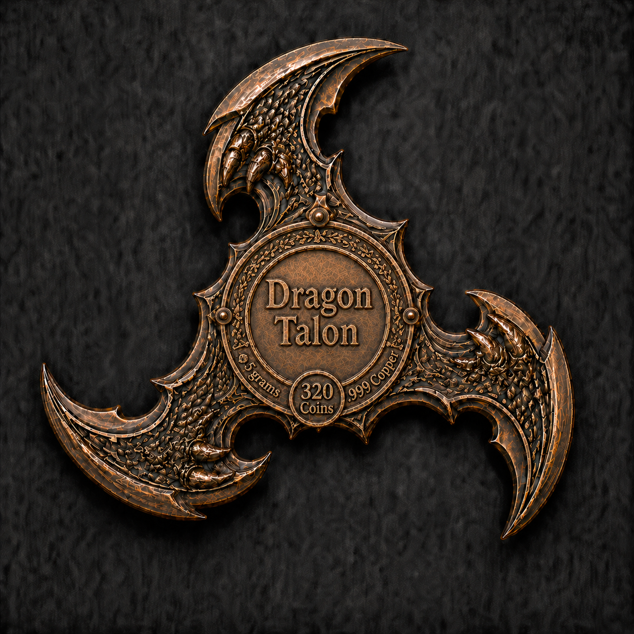Dragon Talon 5g .999 Copper Collectible Piece