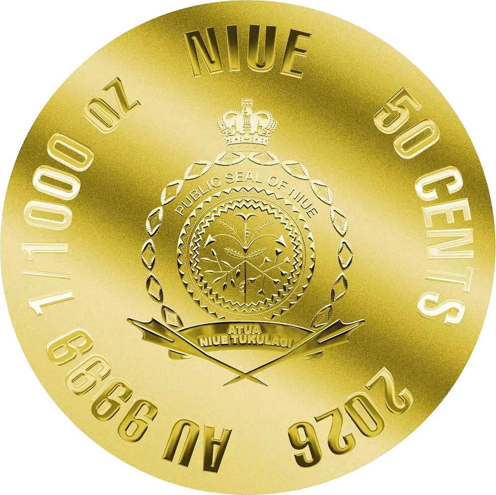 1/1000 Oz Gold Coin in Card 2026 Britannia Card Collectible