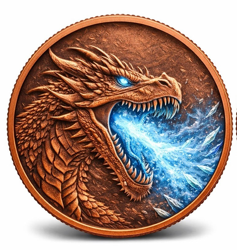 Ice Dragon 1oz Copper Boxed