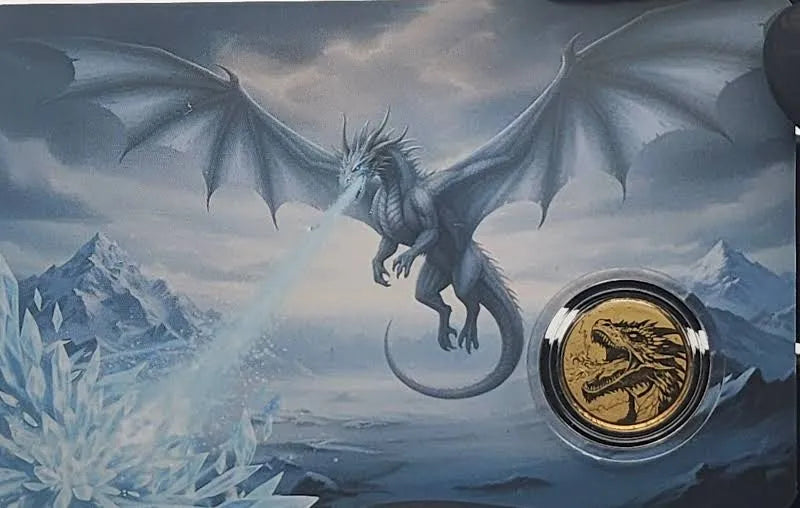 Ice Dragon 1/1000 999 Fine Gold Card Collectible