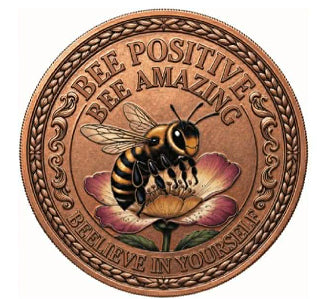 Bee Amazing Colorized 5 oz Copper Medal